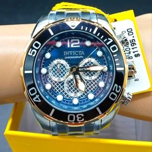 FIRM PRICE-NEW INVICTA Pro Driver blue dial Chronograph Men's Watch